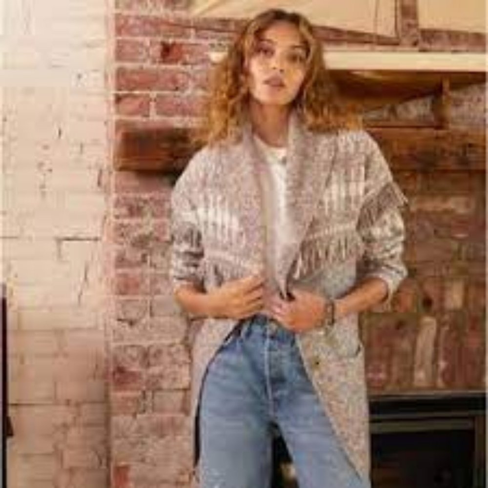 Heartloom  Shania fringed oversized cardigan